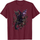 Enchanted Purple Cat Dragon Fairy Fantasy Art T-Shirt - T-Shirt | Maroon