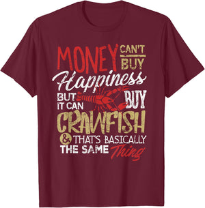Funny Crawfish Eating Shirt Cajun Boil Louisiana Party T-Shirt - T-Shirt | Maroon