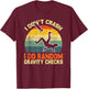 Vintage I Don’t Crash I Do Random Gravity Checks Skaters T-Shirt - T-Shirt | Maroon