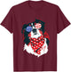 Australian Shepherd 4th of July Shirt Aussie Mom T-Shirt - T-Shirt | Maroon