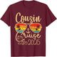 Cousin Cruise Gifts 2025 Matching Party Birthday T-Shirt - T-Shirt | Maroon
