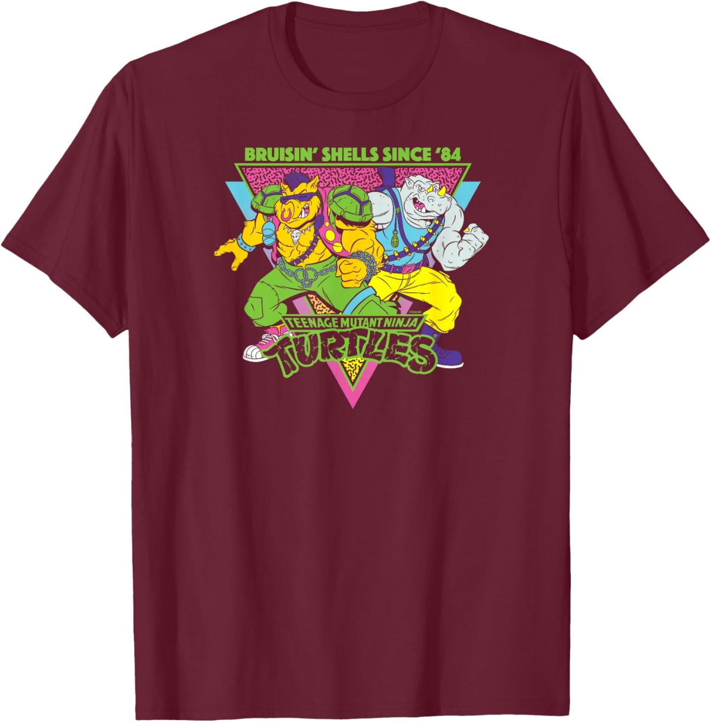 Teenage Mutant Ninja Turtles - Bepop and Rocksteady Villains T-Shirt - T-Shirt | Maroon