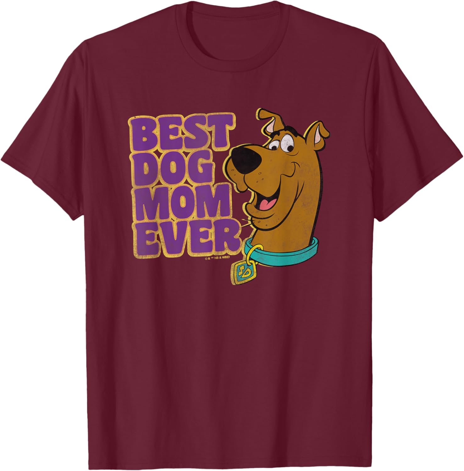 Scooby-Doo Mother's Day Best Dog Mom Ever T-Shirt - T-Shirt | Maroon