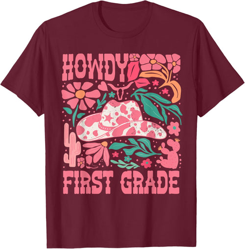 Howdy First Grade 1st Grade Teacher Western Cowboy Cowgirls