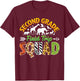 Second Grade Zoo Field Trip Squad Matching Teacher Students T-Shirt - T-Shirt | Maroon