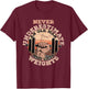 Never underestimate an old man who lifts weights T-Shirt - T-Shirt | Maroon