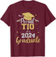 Proud tio of a class of 2024 graduate senior graduation T-Shirt - T-Shirt | Maroon