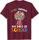 I Blew Through 100 Days of School Gumball Happy 100th Day T-Shirt - T-Shirt | Maroon