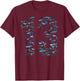 13th Birthday Boy & Girl Thirteen-Year-Old Fish Whale Shark T-Shirt - T-Shirt | Maroon