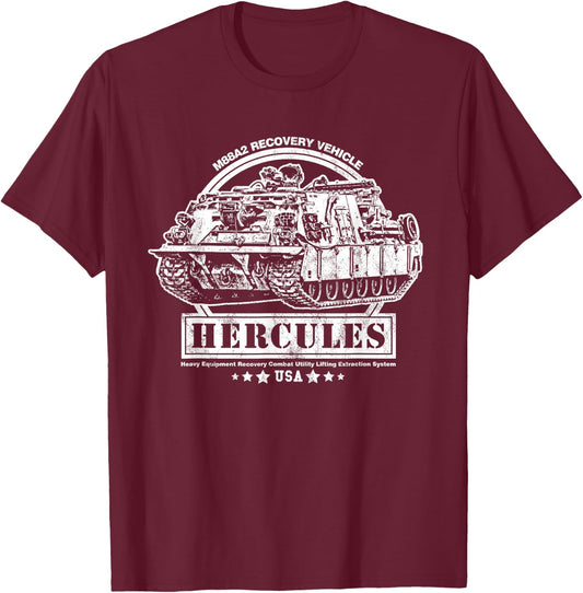 M88 Recovery Vehicle - M88A2 HERCULES ARV T-Shirt - T-Shirt | Maroon