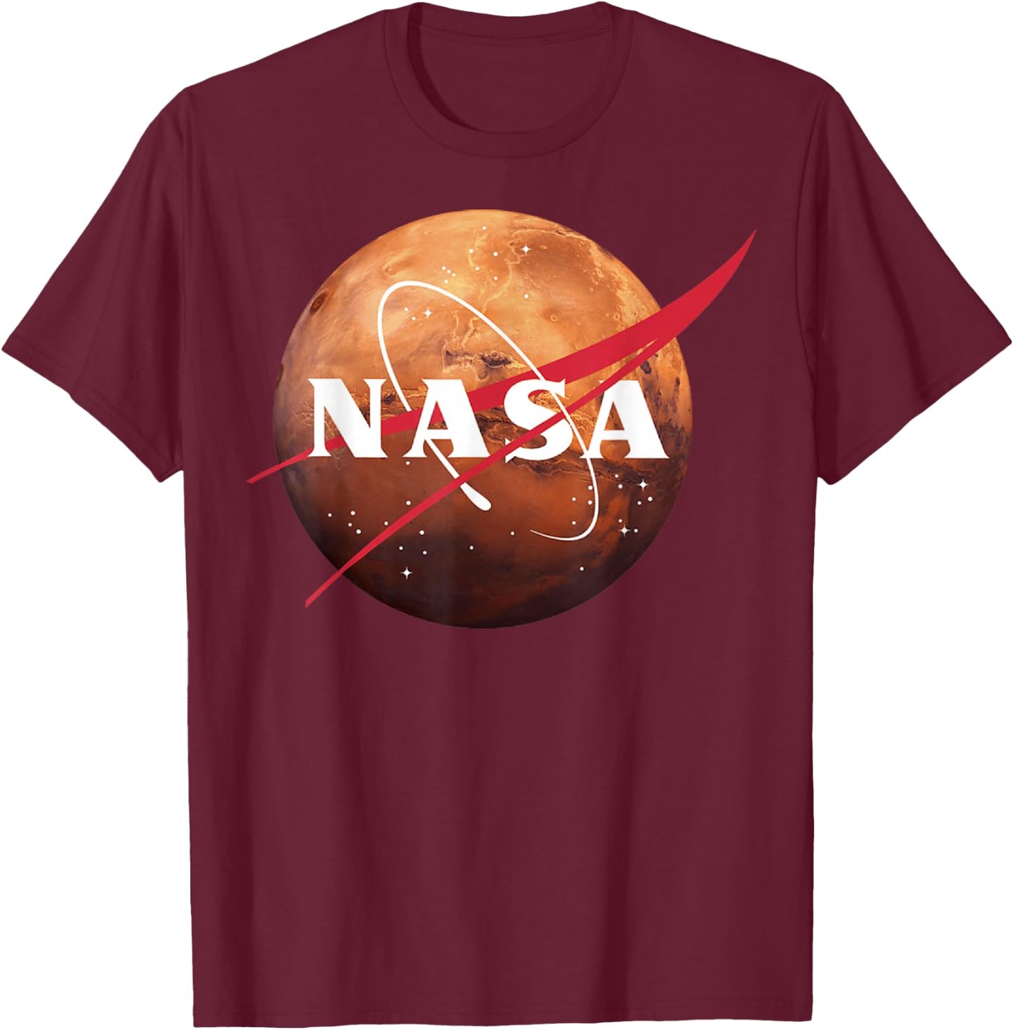 NASA Mars Planet logo T-Shirt - T-Shirt | Maroon