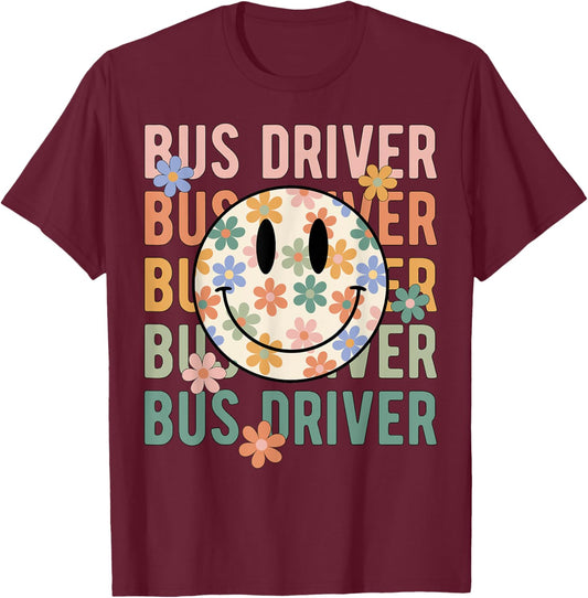 Bus Driver Appreciation Gifts For School Bus Driver T-Shirt - T-Shirt | Maroon