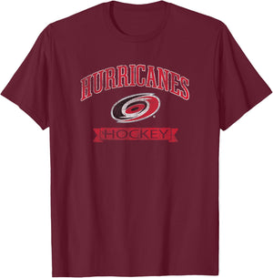 Carolina Hurricanes Vintage Hockey Officially Licensed T-Shirt - T-Shirt | Maroon
