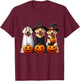 Golden Retriever Ghost Halloween Dog Lovers Men Women Kids T-Shirt - T-Shirt | Maroon