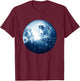 Puggle Dog Moon Dog Mom Dad Women Men Dog Lovers T-Shirt - T-Shirt | Maroon