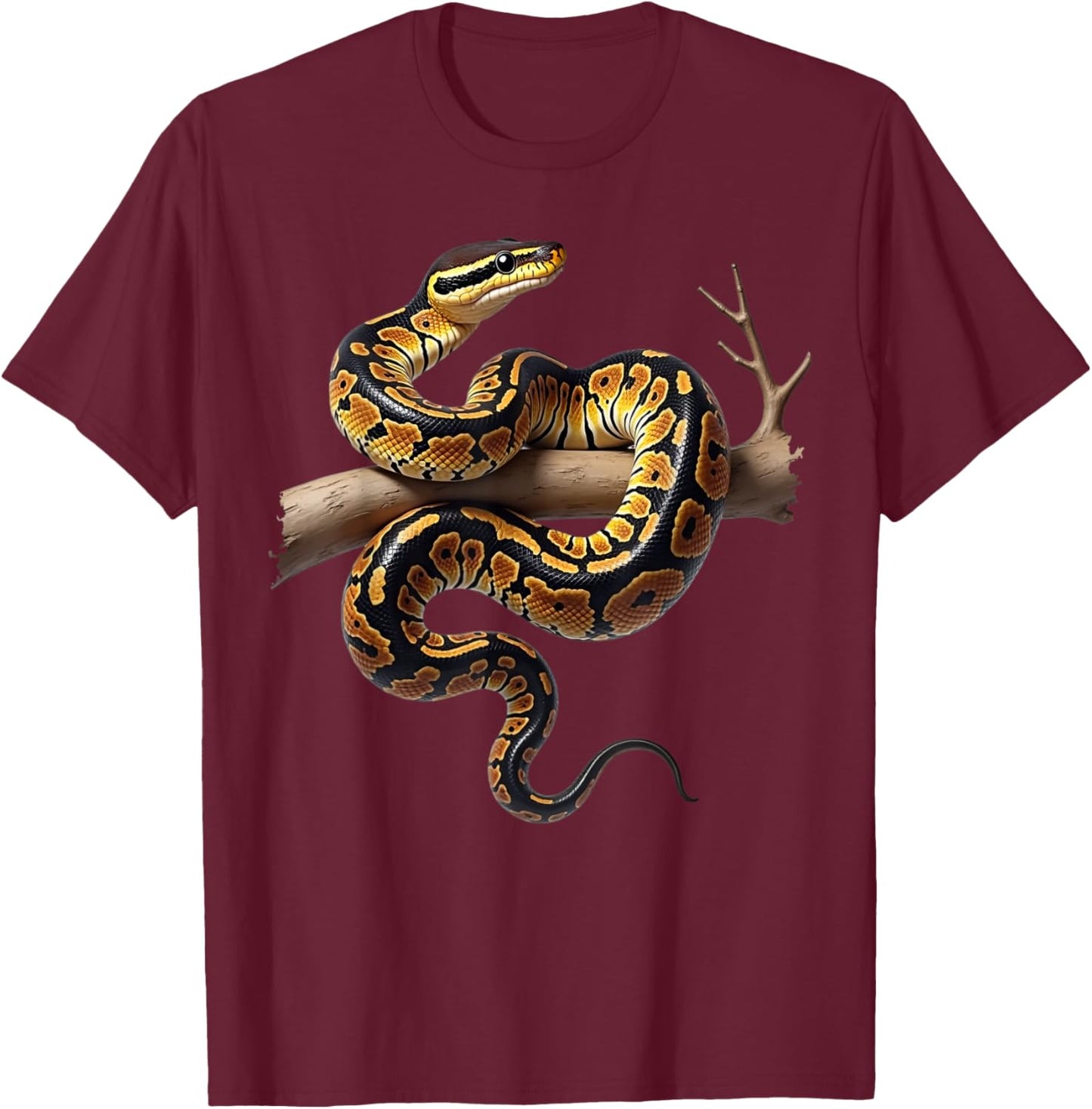 Funny King Python Lover Snakes Reptiles Python T-Shirt - T-Shirt | Maroon