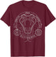Harry Potter Slytherin Line Art Snake Symbol T-Shirt - T-Shirt | Maroon