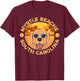 Golden Retriver Dog Vintage Myrtle Beach South Carolina Men Women Girls Kids T-Shirt - T-Shirt | Maroon