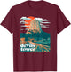 Retro Devils Tower Monument Vintage Design Graphic T-Shirt - T-Shirt | Maroon