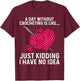 Crocheting Art Grandma Crocheter Crochet Lovers T-Shirt - T-Shirt | Maroon