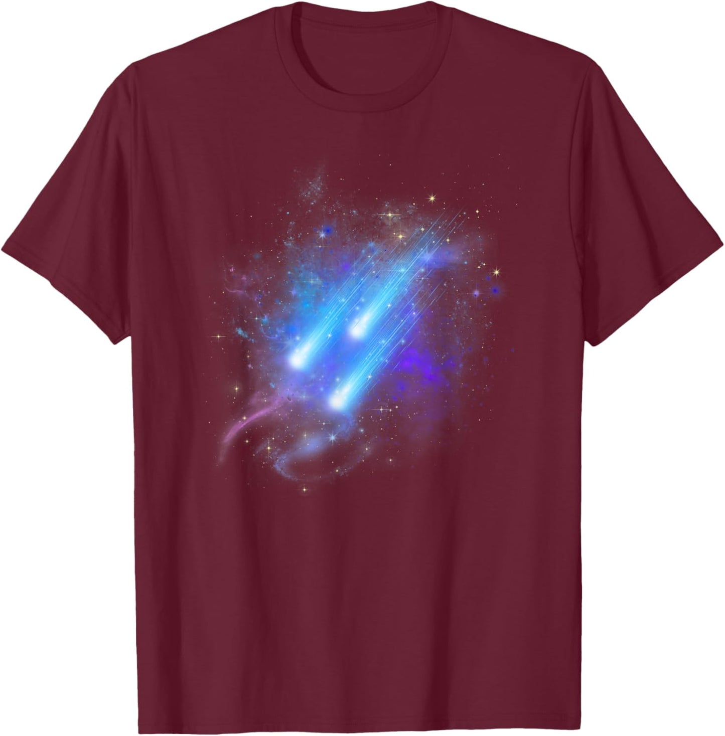 Comets Outer Space Astonomer Shooting Stars Planets Comet T-Shirt - T-Shirt | Maroon
