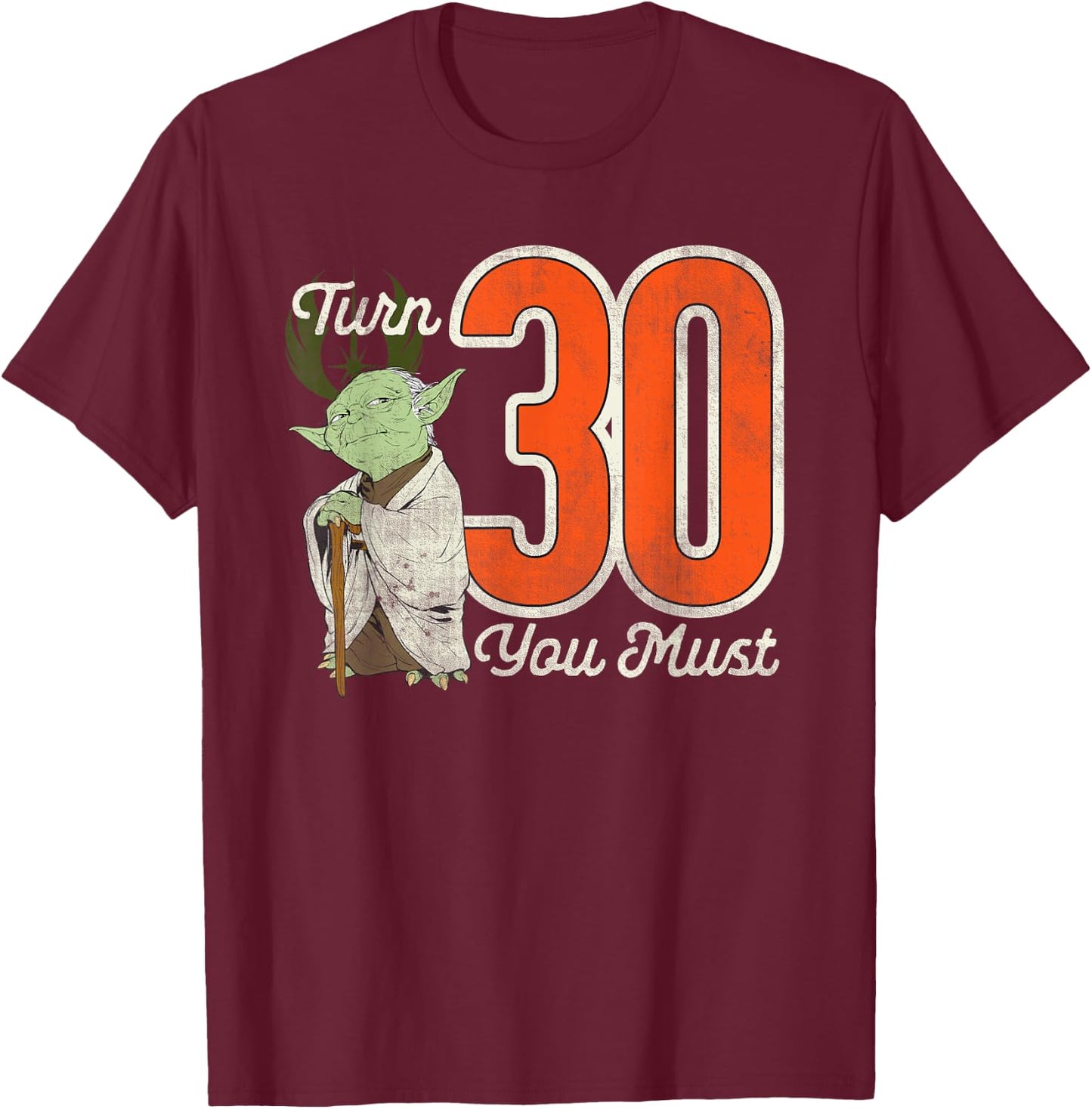 Star Wars Yoda 30th Birthday T-Shirt - T-Shirt | Maroon