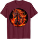 Funny burning horse outfit for horses flames lovers T-Shirt - T-Shirt | Maroon