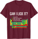 Lustig kann ich es lecken? 100 Tage Schulperiodensystem T-Shirt - T-Shirt | Maroon