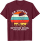 D. B. Coopers Skydiving School Portland, Oregon Funny T-Shirt - T-Shirt | Maroon