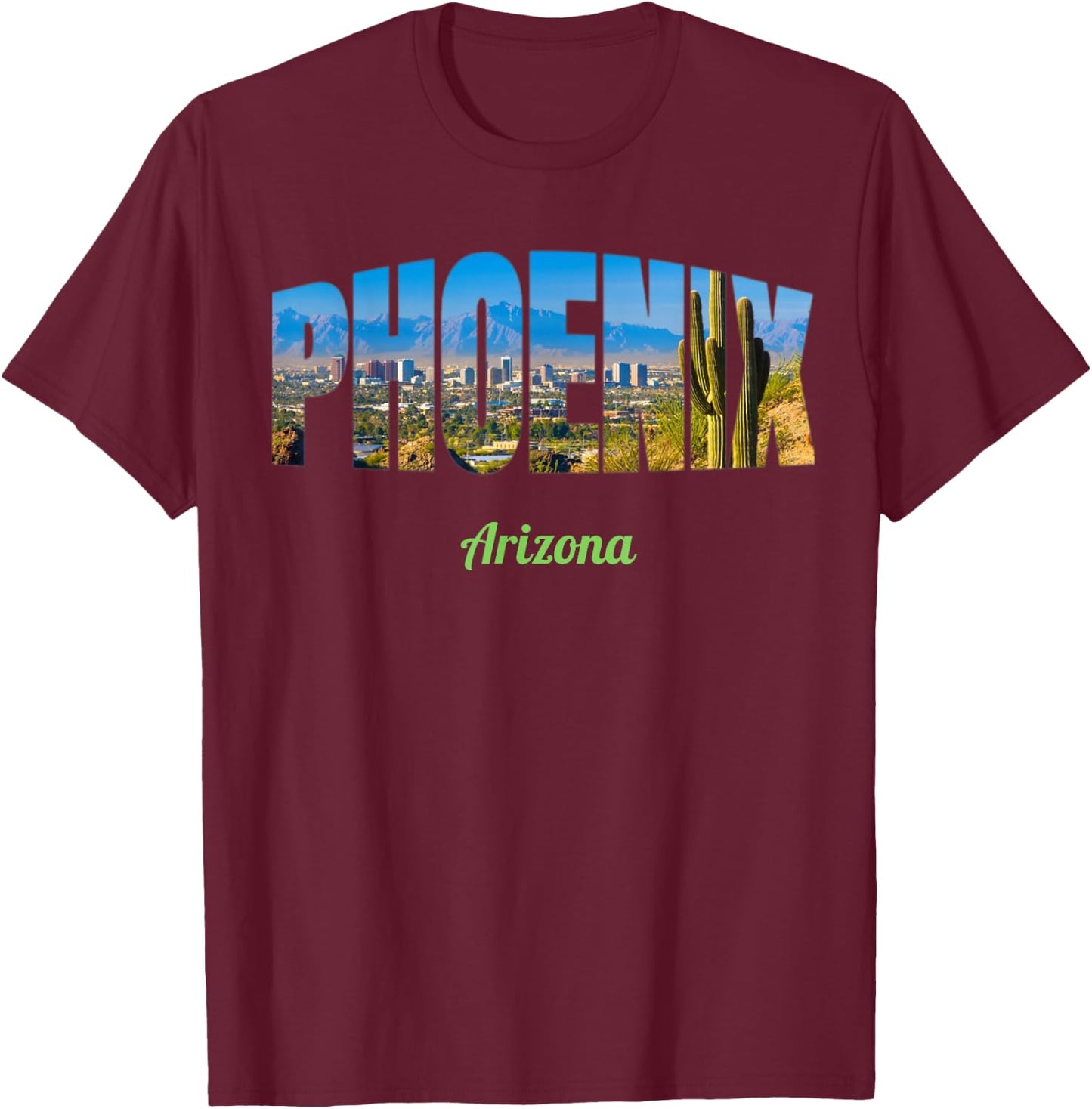 Phoenix Arizona T-Shirt - T-Shirt | Maroon