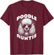 Vintage Poodle Auntie Breeder Owner T-Shirt - T-Shirt | Maroon