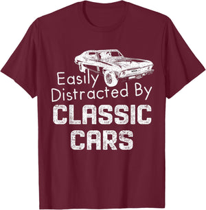 Still plays with cars 1969 1972 71 66 63 70 74 67 nova car T-Shirt - T-Shirt | Maroon