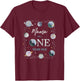 Mama Houston We Have A One Year Old Space Theme 1st Birthday T-Shirt - T-Shirt | Maroon
