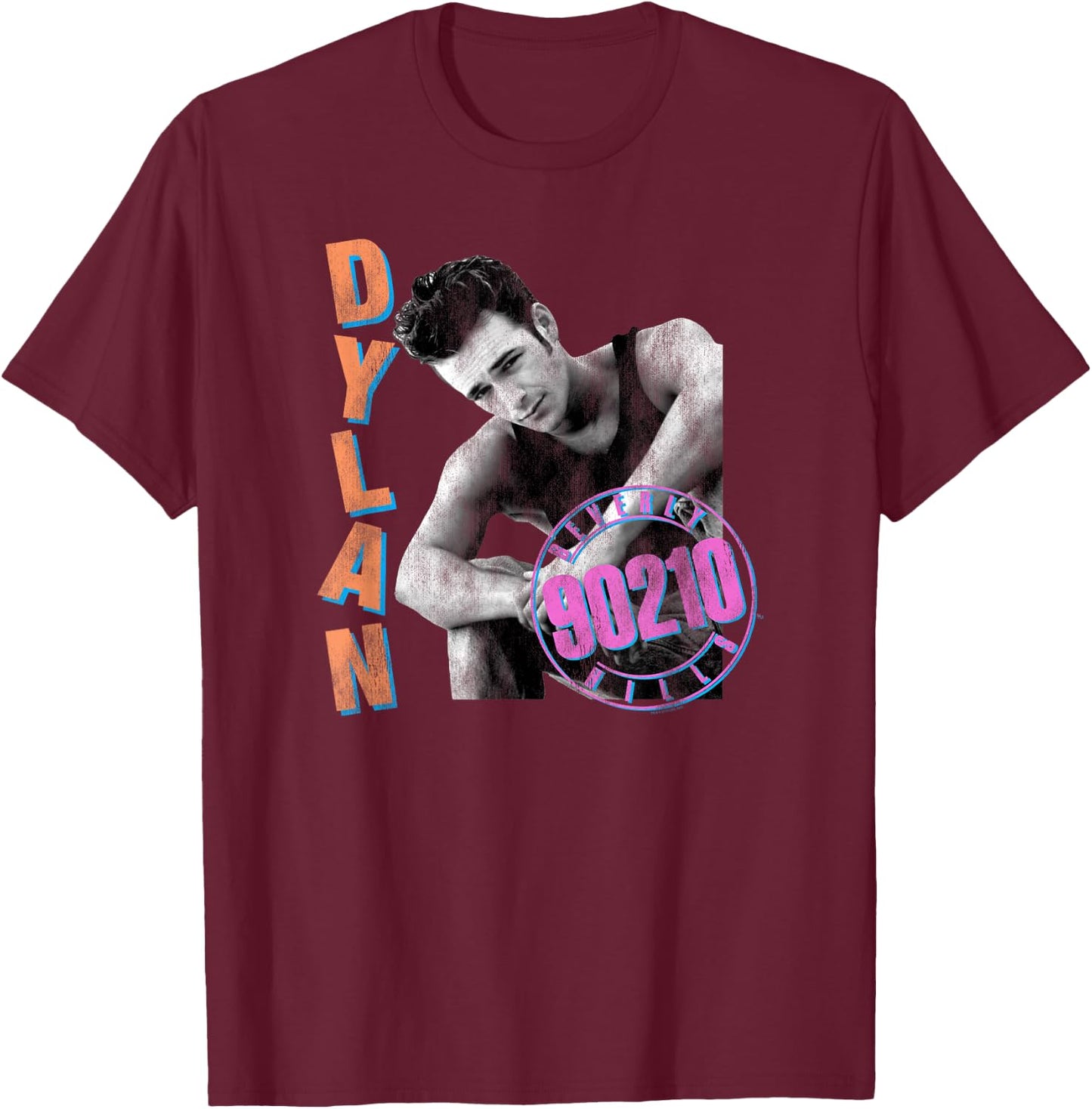 Beverly Hills 90210 - Dylan T-Shirt - T-Shirt | Maroon