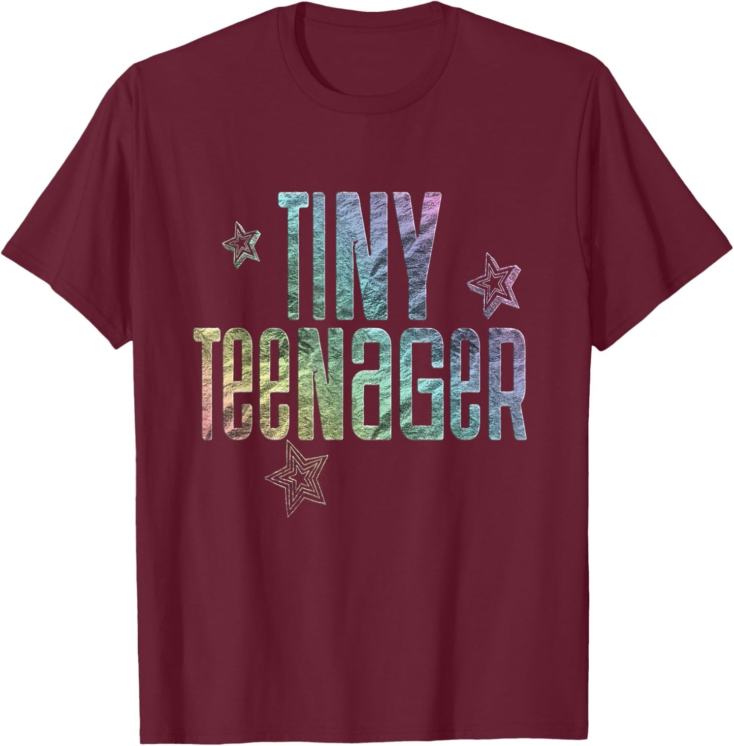 Tiny Teenager Shirt Kids Rainbow Cute Girls School Sassy T-Shirt - T-Shirt | Maroon