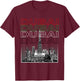 Dubai City Skyline Arab Emirates Vacation Matching Outfit T-Shirt - T-Shirt | Maroon