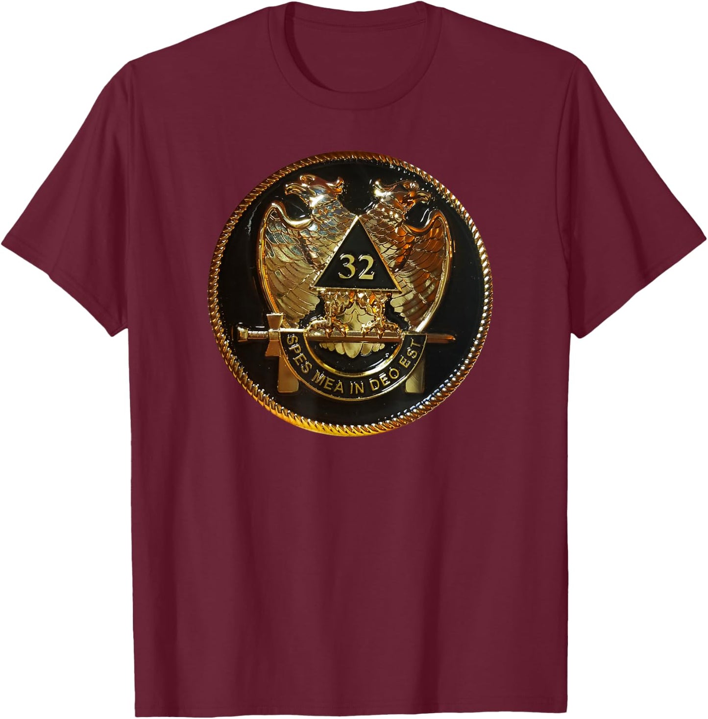 Freemason Masonic Scottish Rite 32nd Degree shirt T-Shirt - T-Shirt | Maroon