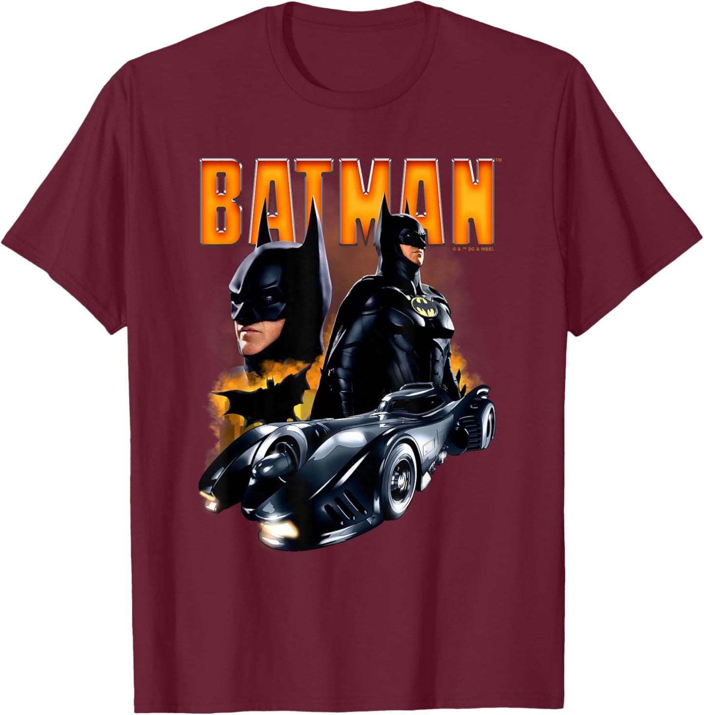 The Flash Movie Multiple Batman T-Shirt - T-Shirt | Maroon