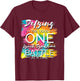 Lynch Syndrome Awareness & Survivor Designs Defying The Odds One Lynch Syndrome Fighter - -Adults, Black, Small, Short Sleeve T-Shirt - T-Shirt | Maroon