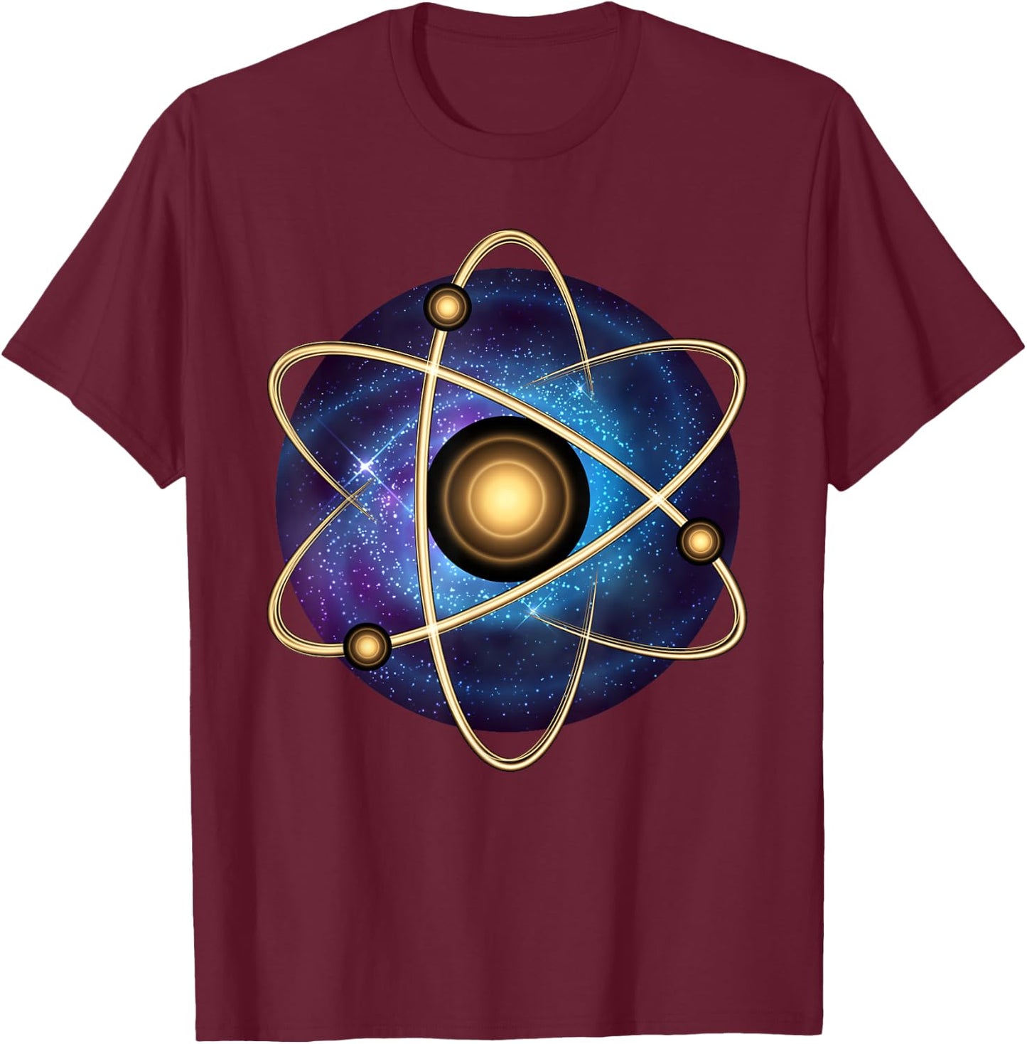 Science Teacher Physics Gift -Adults Black Cotton 100% Physics Small T-Shirt - T-Shirt | Maroon