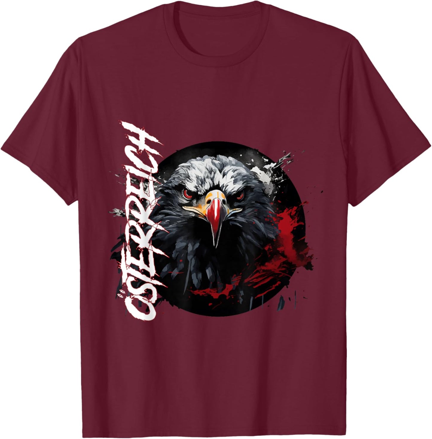 Österreich Adler Österreichische Patrioten Austria T-Shirt - T-Shirt | Maroon