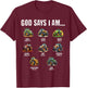 God Says I Am Christian Toddler Kids Tractor T-Shirt - T-Shirt | Maroon