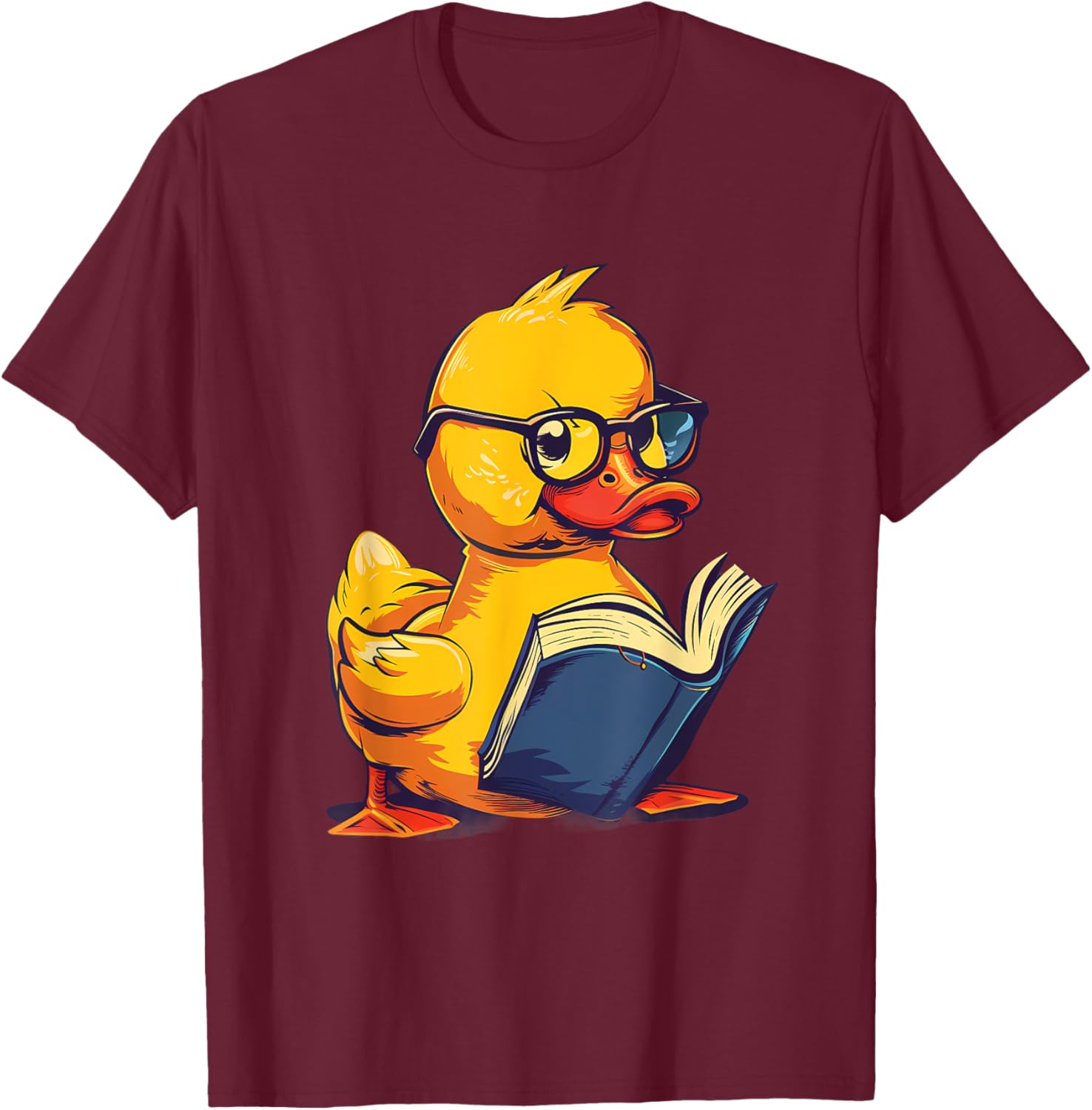 Funny Rubber Ducky Rubber Duck Lover - Adults & Kids - Black - Small - Short Sleeve - Graphic: Rubber Duck Costume T-Shirt - T-Shirt | Maroon