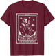 Vintage The Makeup Artist Tarot Card MUA The Makeup Artist T-Shirt - T-Shirt | Maroon
