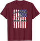 Big Wave - Seadoo American Live Free T-Shirt - T-Shirt | Maroon