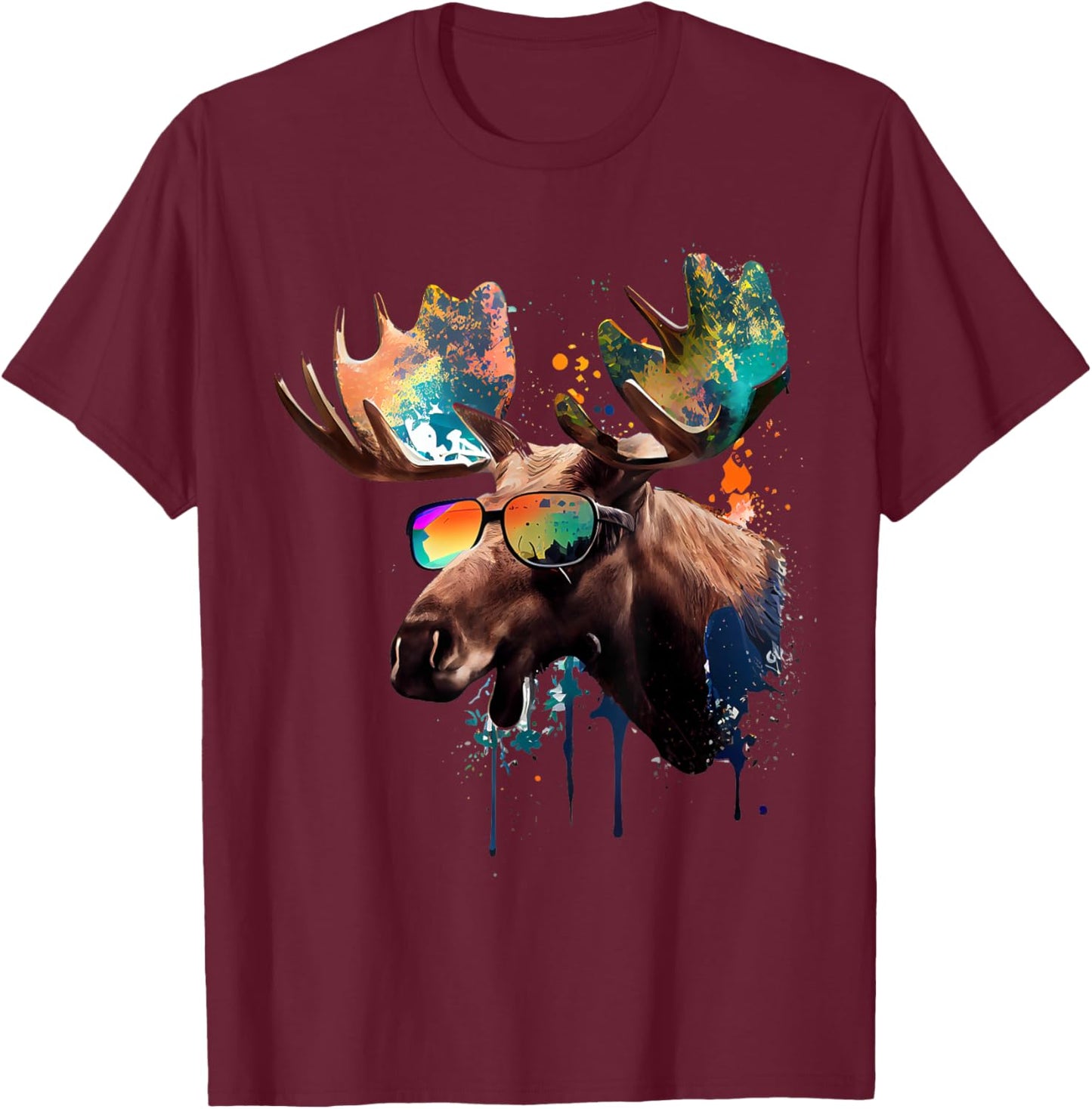 Moose T-Shirt - T-Shirt | Maroon