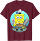 Mademark x SpongeBob SquarePants - The Krusty Krab Pizza Delivery T-Shirt - T-Shirt | Maroon