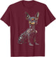 Toy Terrier Dog Motif Pet Artwork Toy Terrier T-Shirt - T-Shirt | Maroon