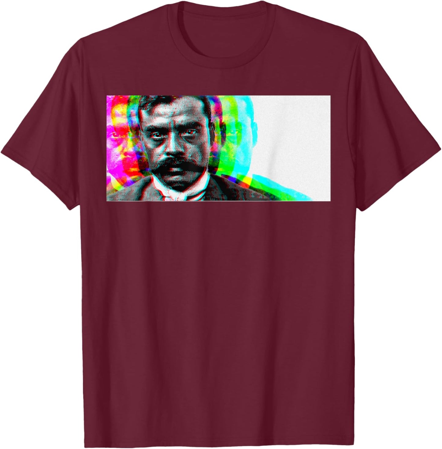 Emiliano Zapata Mexican Hero La Revolucion Mexicana T-Shirt - T-Shirt | Maroon