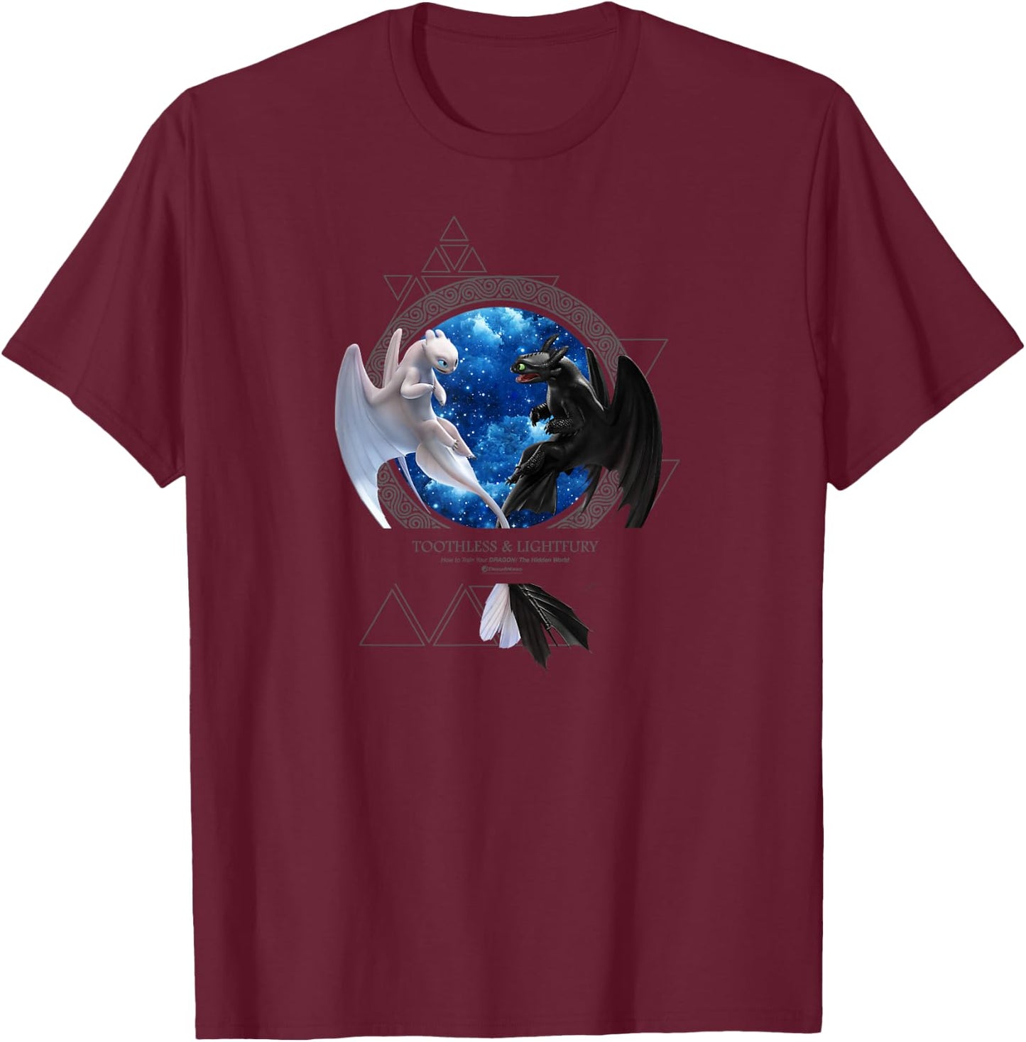 How to Train Your Dragon 3 Toothless Love T-Shirt - T-Shirt | Maroon